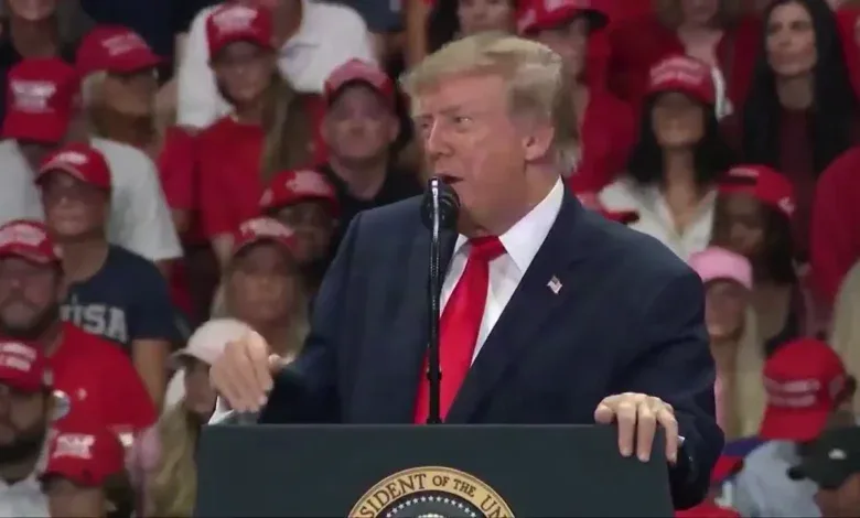 Trump lashes out at heckler during Florida rally: ‘Shut up dope’
